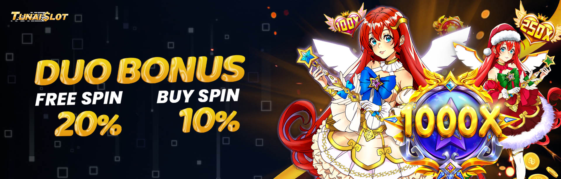 BONUS FREESPIN 20% + BUYSPIN 10%