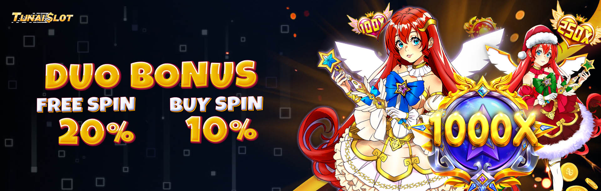 BONUS FREESPIN 20% + BUYSPIN 10%